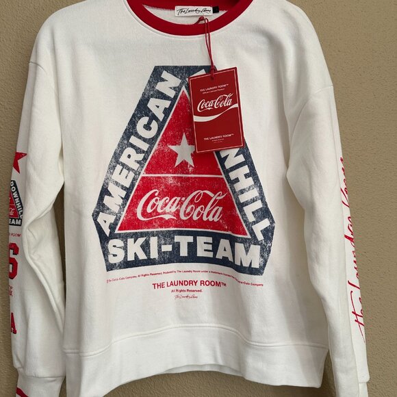 The Laundry Room Coca Cola U.S. Ski Team Crew Sweatshirt Limited Edition New S - Picture 6 of 6